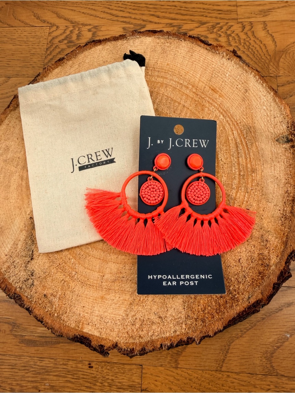 J. Crew Beaded Tassel Earrings